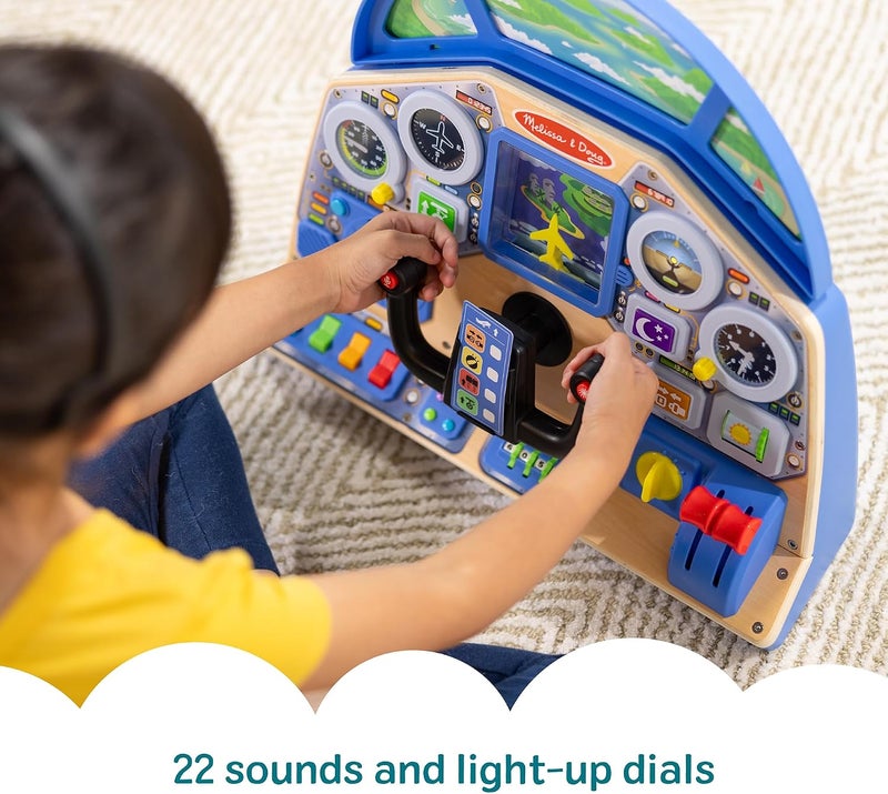 Melissa & Doug لوحة التحكم التفاعلية لطيار الطائرة - Image 2