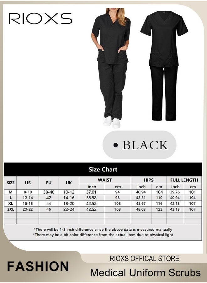 Unisex Medical Uniform Scrubs, Women And Men Scrubs Set, Professionals Medical Scrubs Short Sleeve Top And Pants For Workwear, Soft Stretch V-Neck Top And Trousers - pzsku/Z8B7ADA124E44CD634894Z/45/_/1734748265/60e04292-f038-4b32-a3a0-7ec62ac2e6ae