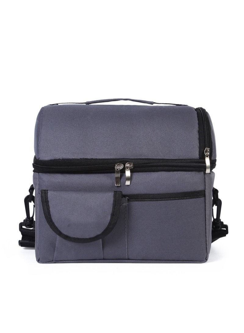 Double Insulated Baby Lunch Bags Adult Reusable Lunch Box Refrigerated Tote Bag with Double Compartment Lunch Storage Box  - Image 1
