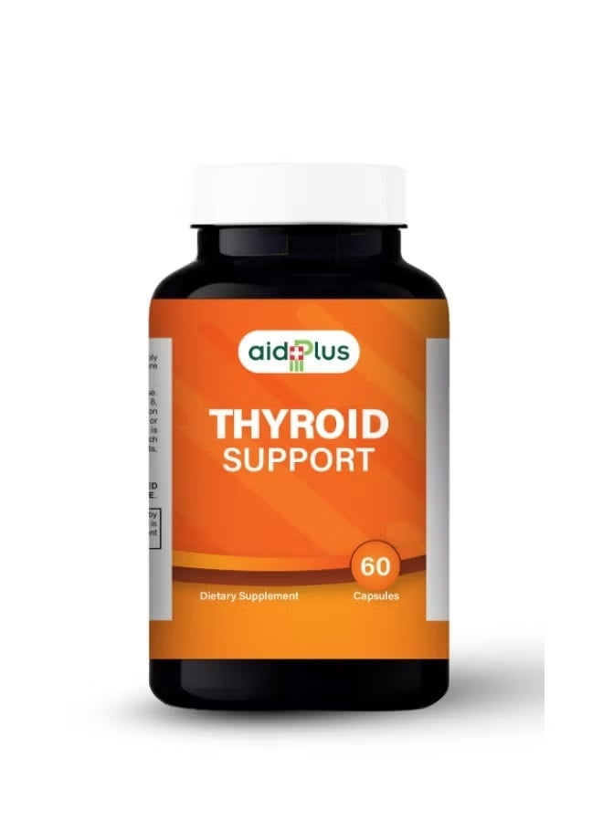 AidPlus Thyroid Support Supplement 60 Capsules – Daily Thyroid Health Formula