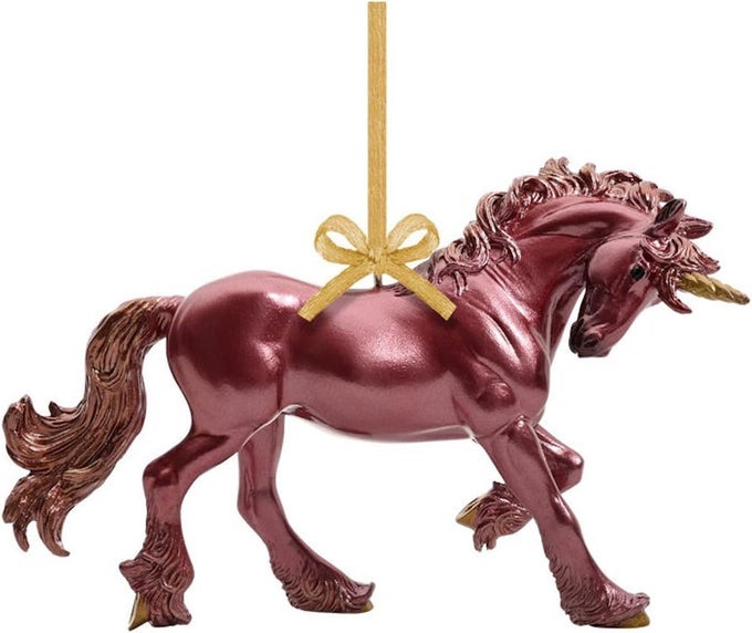 HORSES 2024 HOLIDAY COLLECTION SCARLET UNICORN ORNAMENT