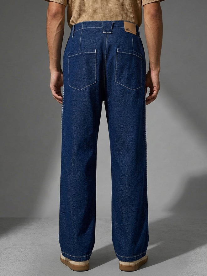 Styli Men Baggy Jeans with Contrast Stitch - Image 4