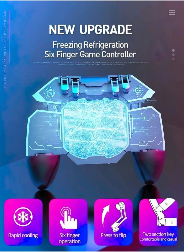 Memo - DL88 Mobile Game Controller Cooling Fan With Pair Of Finger Sleeve - Image 1