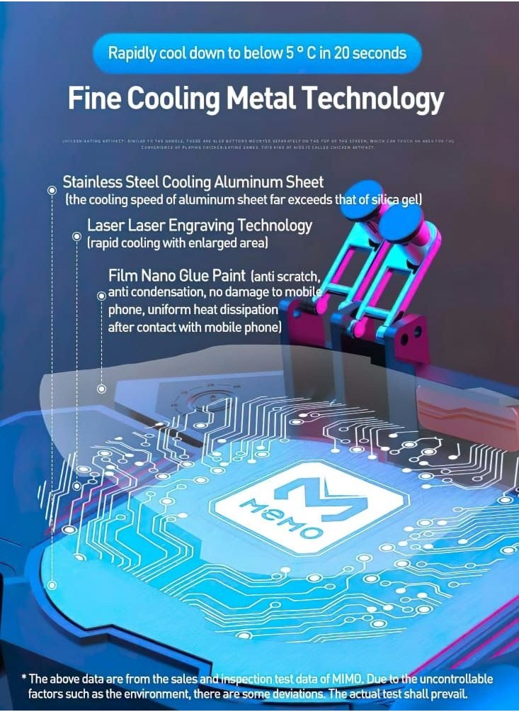 Memo - DL88 Mobile Game Controller Cooling Fan With Pair Of Finger Sleeve - Image 1