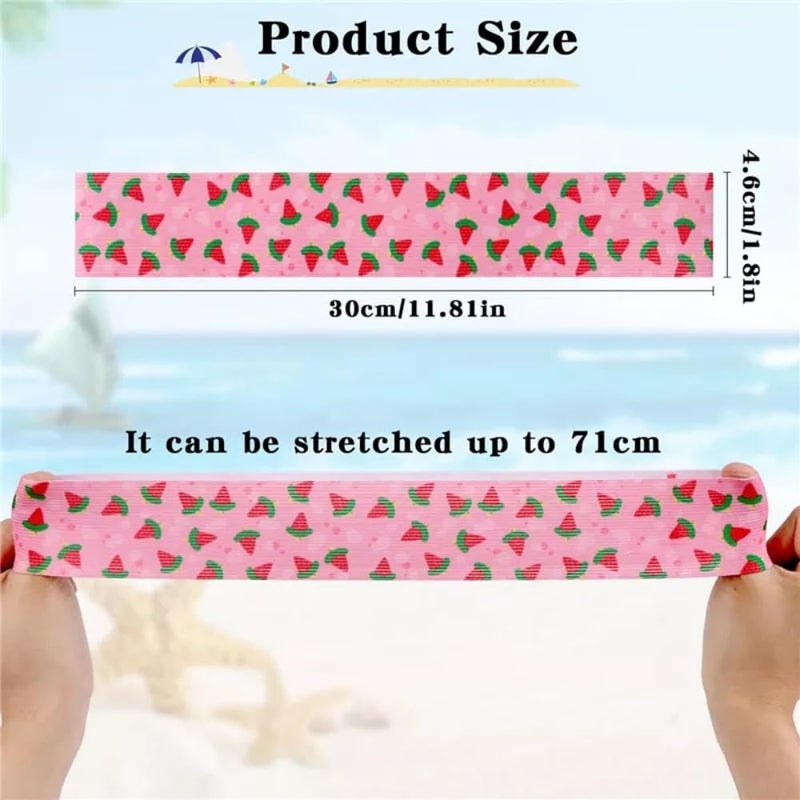 1Pc Creative Sunbed Strap Colorful Windproof Towel Bands Durable Bed Sheet Storage Belt Beach Towel Holder Elastic Towel - Image 3