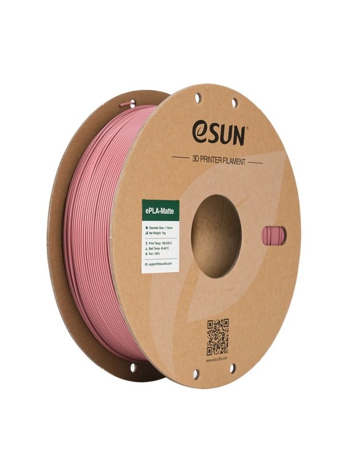 eSUN Matte PLA 3D Printer Filament, PLA 1.75 mm, Dimensional Accuracy +/- 0.05 mm, 1 kg Spool (2.2 lbs) Filament for 3D Printers, Morandi Purple - Image 1