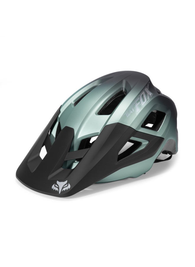 Green Ink-matte Batfox New Mountain Bike Helmet One-piece Safety Bike Trail Cycling Helmet Half Helmet For Men