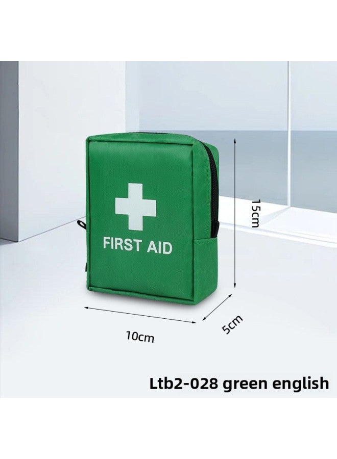 Generic Mini Storage Bag Outdoor 420D Oxford Cloth Emergency Travel First Aid Supplies Storage Bag Waterproof Wear-resistant Unisex-Color:Green English Empty Packet 】 - Image 1