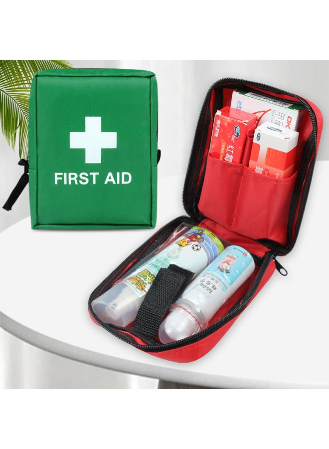 Generic Mini Storage Bag Outdoor 420D Oxford Cloth Emergency Travel First Aid Supplies Storage Bag Waterproof Wear-resistant Unisex-Color:Green English Empty Packet 】 - Image 3