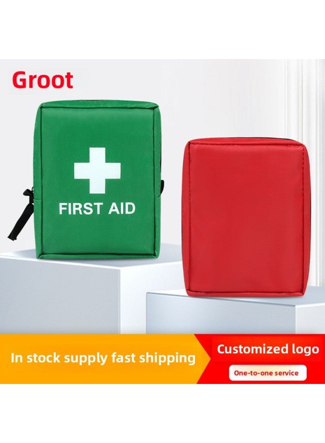 Generic Mini Storage Bag Outdoor 420D Oxford Cloth Emergency Travel First Aid Supplies Storage Bag Waterproof Wear-resistant Unisex-Color:Green English Empty Packet 】 - Image 2