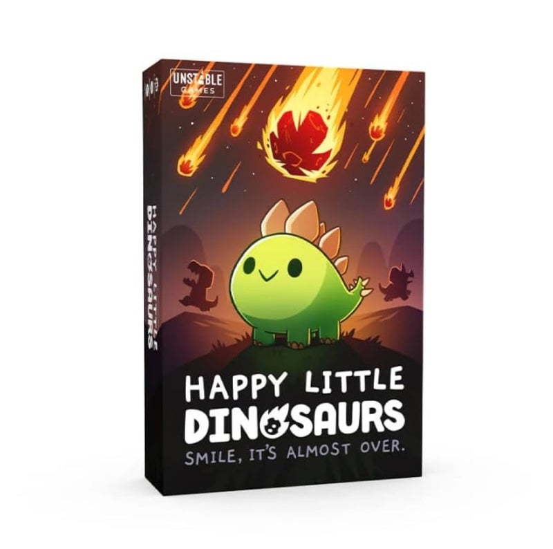 Unstable Games لعبة لوحية الديناصورات السعيدة من ألعاب Unstable - لعبة بطاقات مضحكة للبالغين والأطفال - ألعاب عائلية لوحية لـ 2-4 لاعبين، أعمار 8 وما فوق، من مبتكري Unstable Unicorns و Here to Slay - Image 1