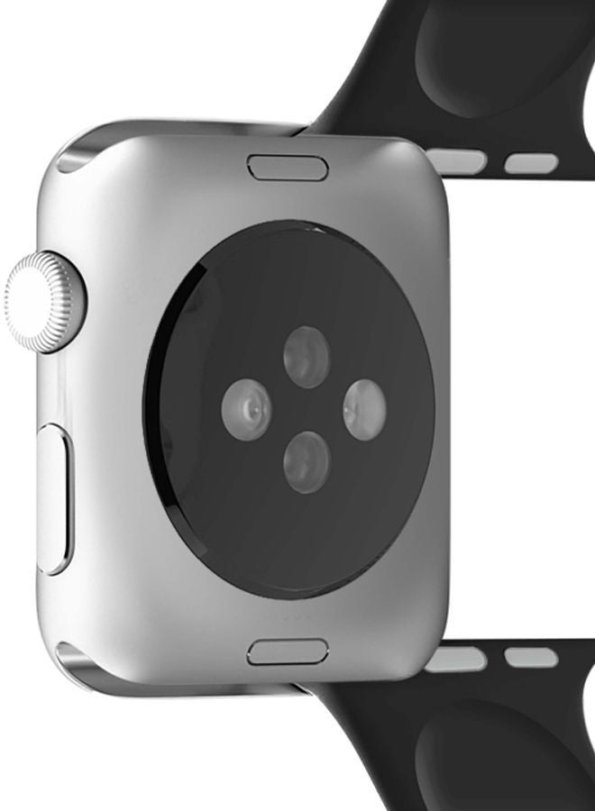 NIBEMINENT Icon Replacement Smartwatch Band For Apple Watch 42/44mm Black  - Image 3