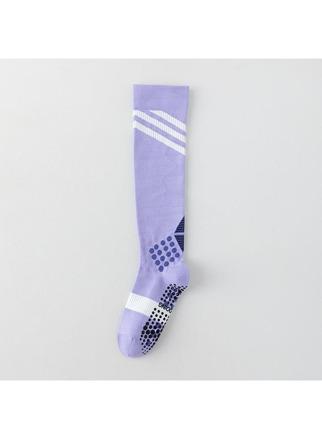 KUYING Compression Socks Women Sports Professional Fitness Yoga Compression Socks Spring And Summer Running Cycling Socks Women's Long Calf Socks - Image 1