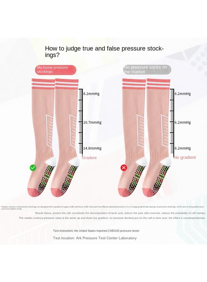 KUYING Compression Socks Women Sports Professional Fitness Yoga Compression Socks Spring And Summer Running Cycling Socks Women's Long Calf Socks - Image 5