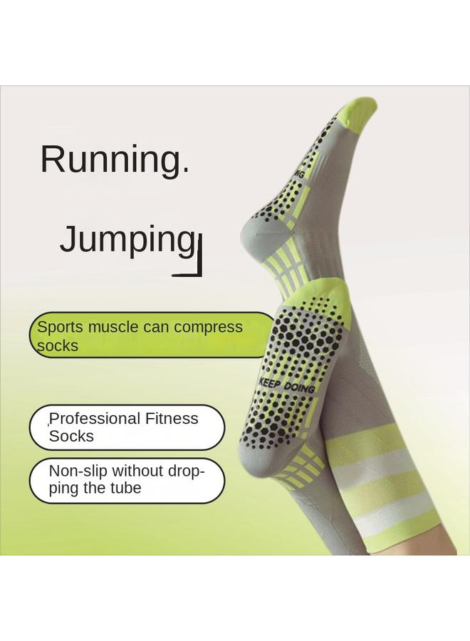 KUYING Compression Socks Women Sports Professional Fitness Yoga Compression Socks Spring And Summer Running Cycling Socks Women's Long Calf Socks - Image 2