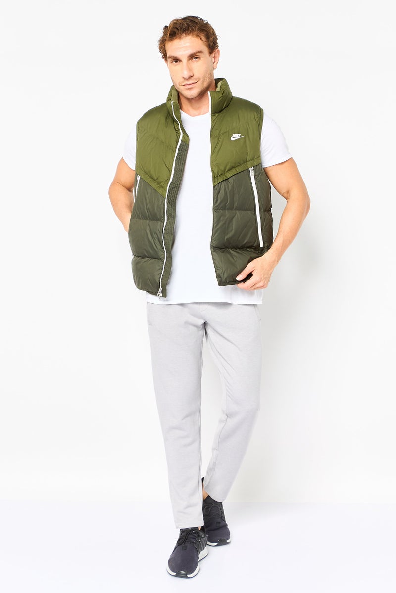 Nike سترة خارجية بدون أكمام للرجال، زيتوني - Image 4