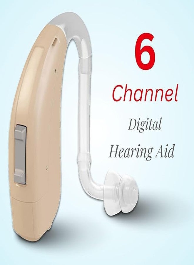 VATS 6 Channel Digital Hearing Aid For Profound hearing loss, No Audiometry Report Required (Extra Power BTE Hearing Amplifier) - Image 4