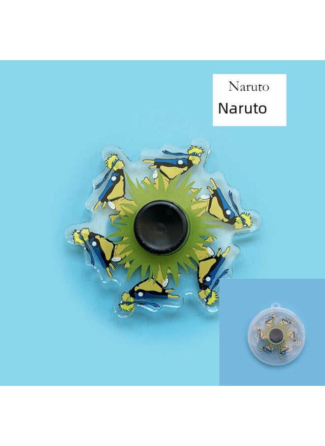 null - Naruto Shippuden Spinning Top Toy Finger Spinning Top Dynamic Running Sharingan Finger Toy Kids Playset-Color:Wukong + Box - Image 1