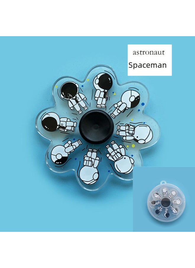 null - Naruto Shippuden Spinning Top Toy Finger Spinning Top Dynamic Running Sharingan Finger Toy Kids Playset-Color:Wukong + Box - Image 1
