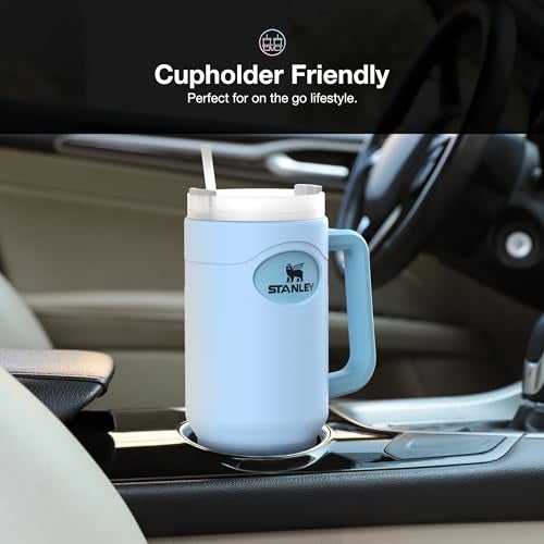 ENCASED Full-Sleeve Silicone Skin for Stanley 40oz Tumbler with Handle, Dent + Scratch Protection, Non-Slip Boot Case (Sky Blue) - Image 5