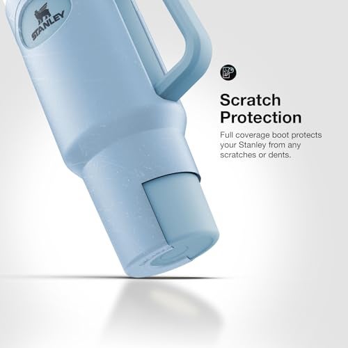 ENCASED Full-Sleeve Silicone Skin for Stanley 40oz Tumbler with Handle, Dent + Scratch Protection, Non-Slip Boot Case (Sky Blue) - Image 3