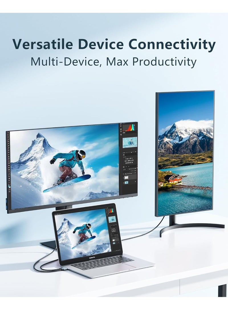 كابل USB C إلى HDMI بطول 3.3 قدم – دعم 4K@30Hz عالي السرعة متوافق مع iPhone 15 وMacBook - Image 4