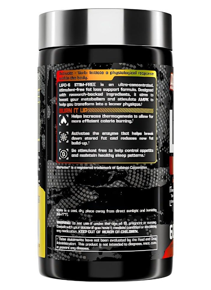 Nutrex Research Nutrex, Lipo 6 Stim Free, Fat Loss & Appetite Control, 60 Caps, 60 Servings  - Image 2