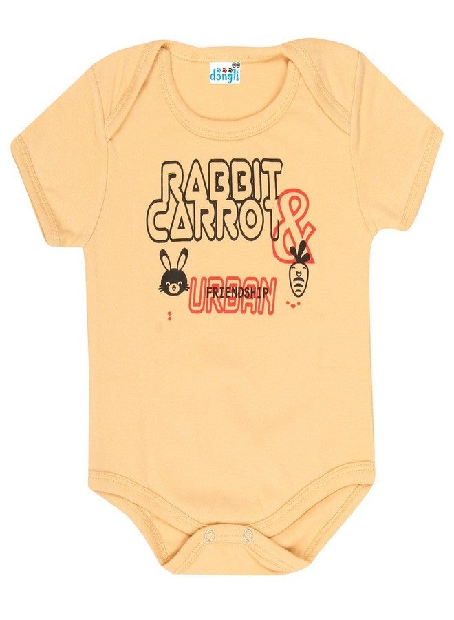 dongli Unisex Soft Cotton Baby Bodysuits (Pack of 3) - Image 2