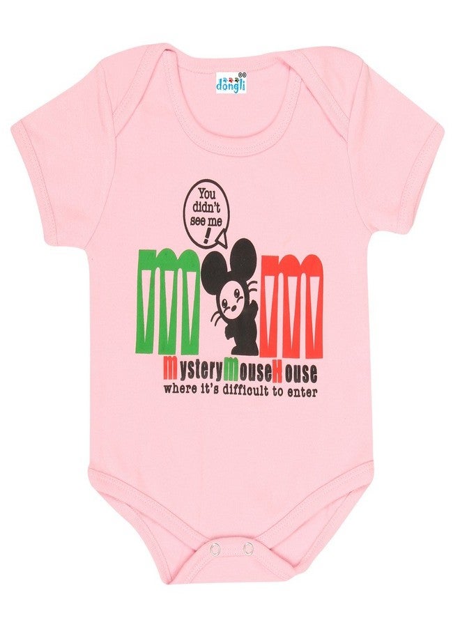 dongli Unisex Soft Cotton Baby Bodysuits (Pack of 3) - Image 3