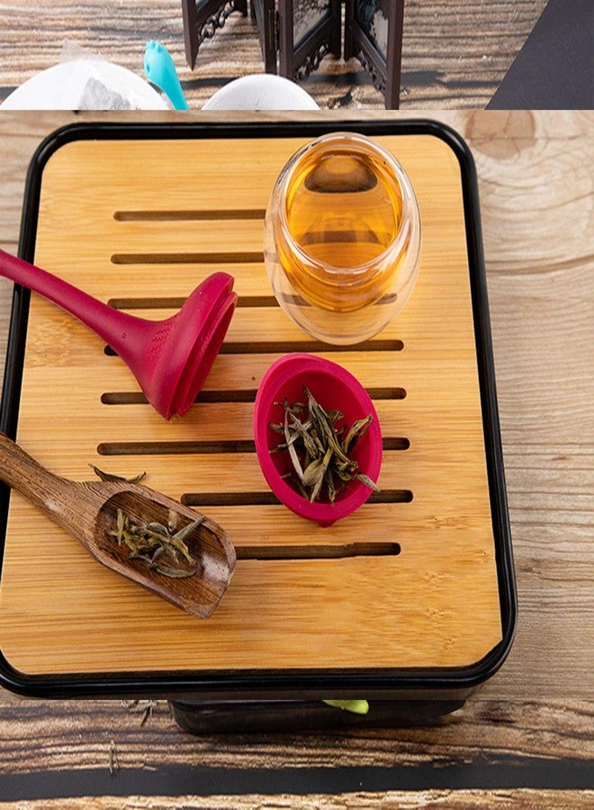 No branded Dinosaur tea strainer, tea colander, food grade silicone，Three-piece suit - Image 4