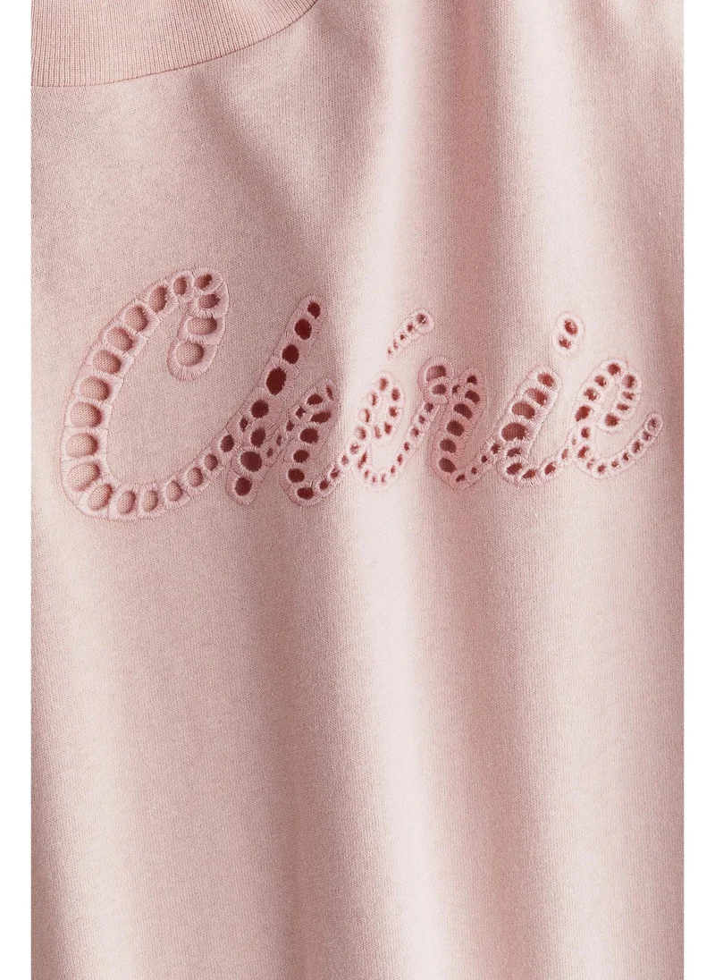 اتش اند ام Oversized motif-detail T-shirt