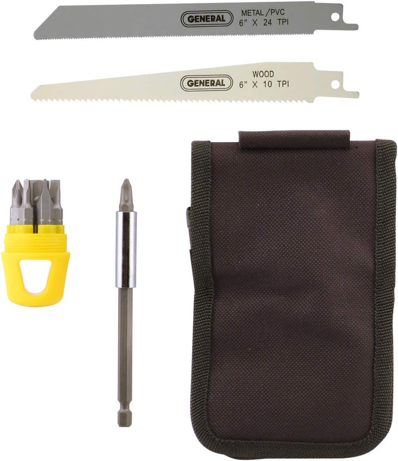 General Tools 14 piece 4-In-1 Multi-Purpose Screwdriver/Saw Set #86014, Compact and Portable For Camping, Car, Home - Image 2