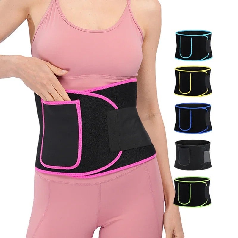 Bluejw Sport Trainer Waist Trimmer - Abdominal Sweat Belt for Weight Loss - Neoprene Belly Fat Burner - Slimming Body Shaper - Image 1
