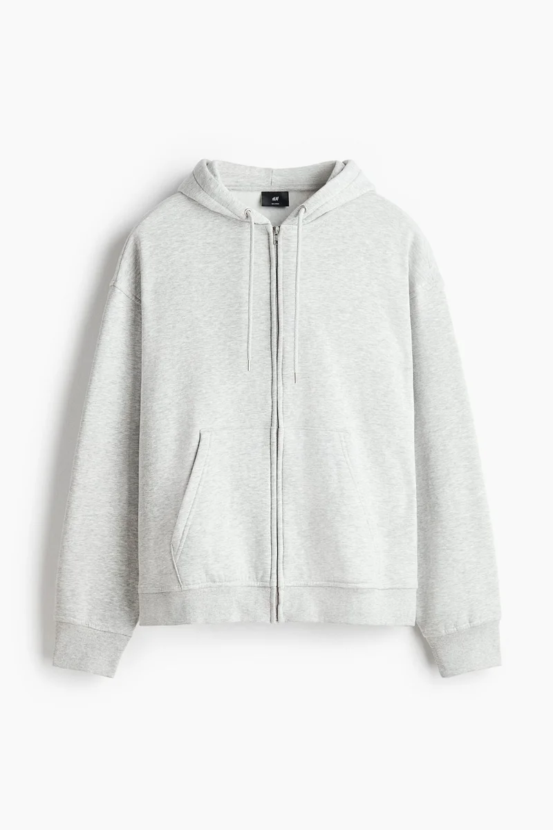 H&M  Loose Fit Zip-through hoodie for Men | Best Price UAE