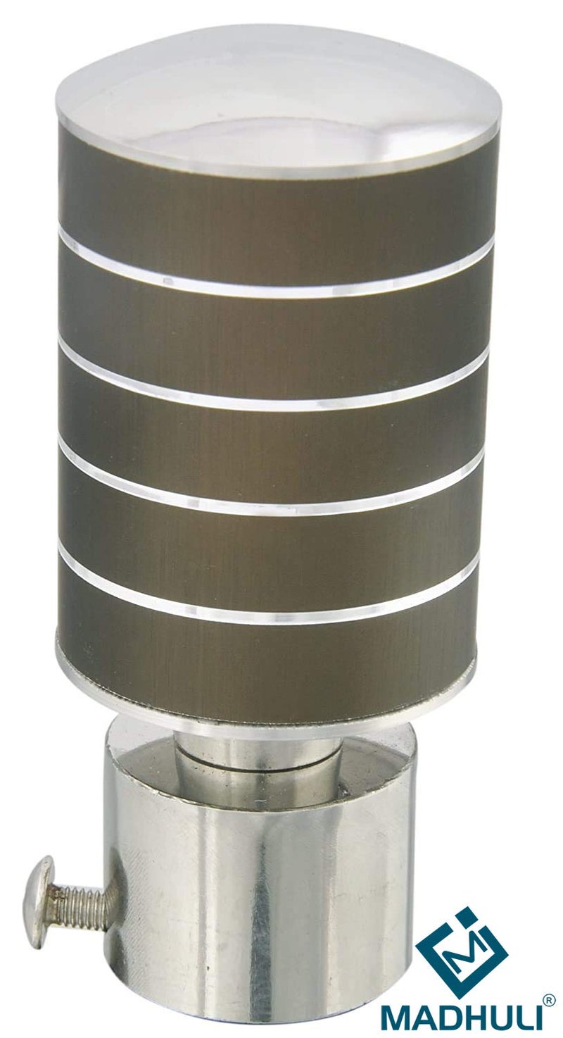 Madhuli Stainless Steel Curtain Finial with Brackets - Pack of 6 - Image 4