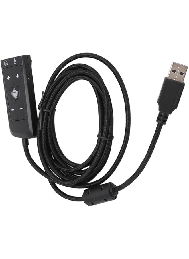 Generic - Goshyda USB to 3.5mm Jack Audio Adapter for HyperX Cloud II, Compatible for PC for PS5 for Xbox Series X/S for Xbox One - Image 1
