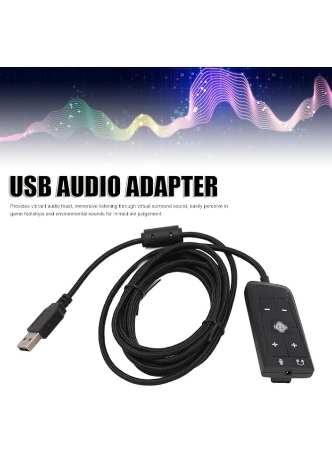 Generic - Goshyda USB to 3.5mm Jack Audio Adapter for HyperX Cloud II, Compatible for PC for PS5 for Xbox Series X/S for Xbox One - Image 1