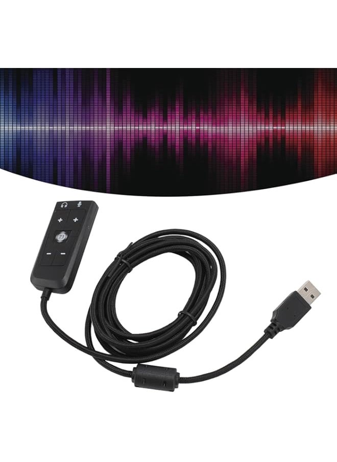 Generic - Goshyda USB to 3.5mm Jack Audio Adapter for HyperX Cloud II, Compatible for PC for PS5 for Xbox Series X/S for Xbox One - Image 1