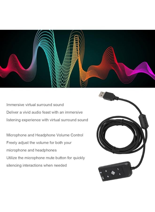 Generic - Goshyda USB to 3.5mm Jack Audio Adapter for HyperX Cloud II, Compatible for PC for PS5 for Xbox Series X/S for Xbox One - Image 1