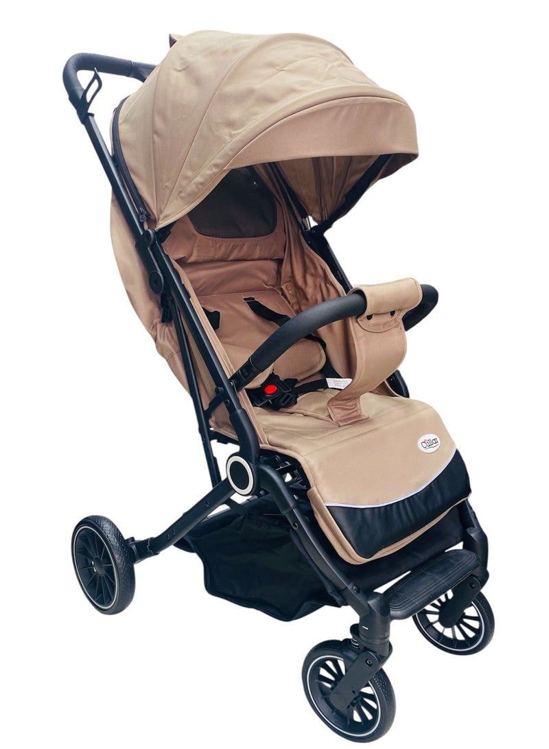 Cullar Premium Lightweight Baby Stroller with One-Hand Fold, Adjustable Canopy, Reclining Seat, and Smooth Suspension - Ideal for Travel, Compact, Portable Pram with Easy Storage, Parent-Friendly Design - Image 2