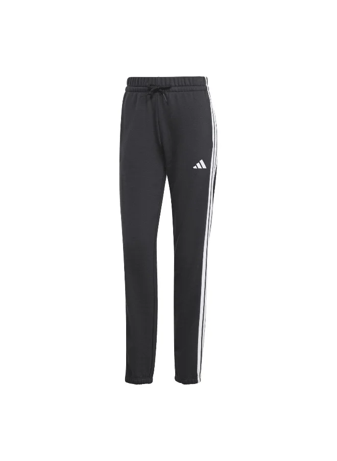 اديداس adidas essentials 3-stripes french terry cuffed women pants