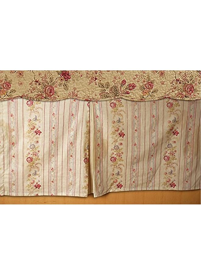 erorex Antique Rose Bed Skirt Twin Multi - Image 1