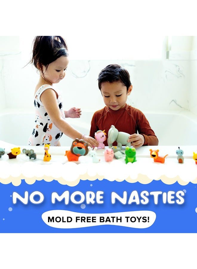 SplashEZ Mold-Free Bath Toys for Babies and Toddlers, Animal No Hole Design for Tub, Beach, Pool - BPA-Free, Dishwasher-Safe, Infant Toys 0-18 Months - Image 2