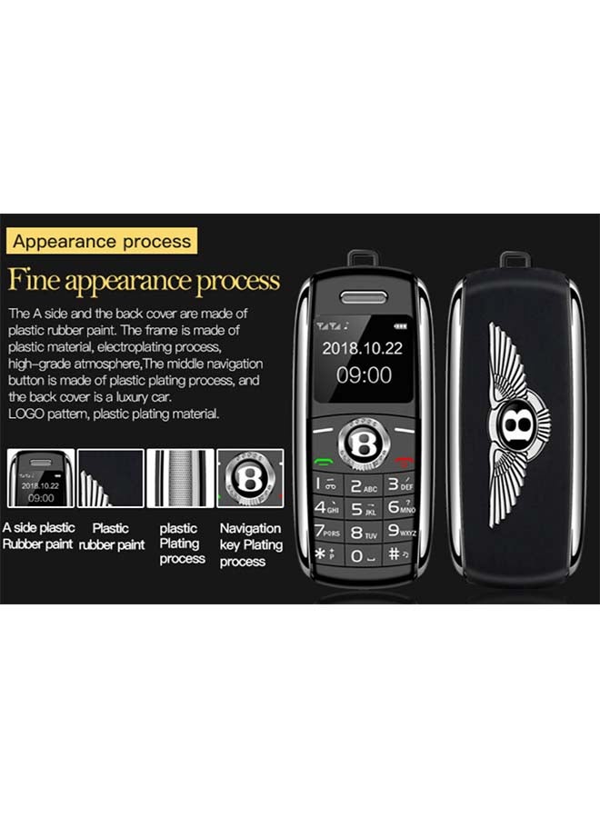 نوفا تصميم مفتاح سيارة بنتلي V8 ميني موبايل ثنائي الشريحة أسود 32MB RAM 32MB 2G - Image 4