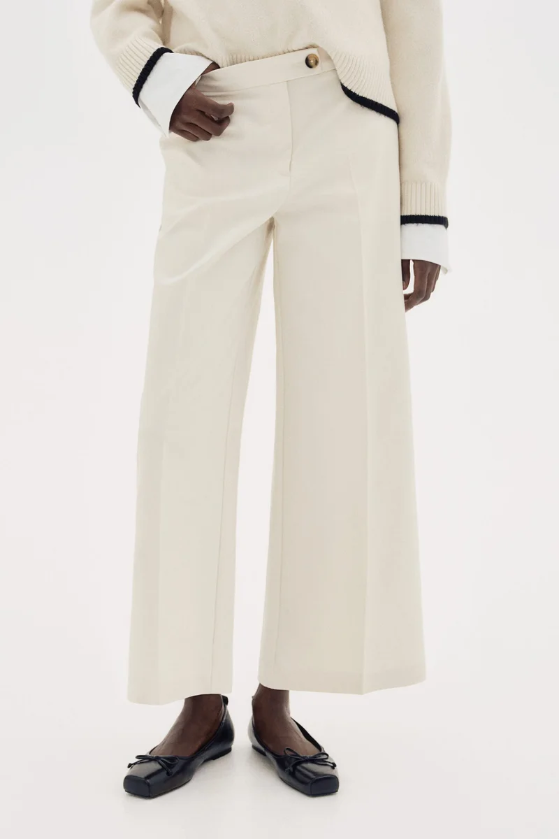 H&M Wide tailored trousers
