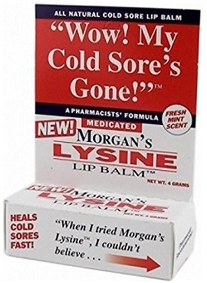 Morgans Lysine Medicated Lip Balm, 0.14oz. Per Box (3 Pack