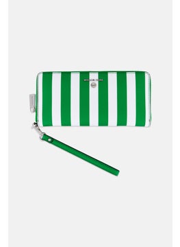 Michael Kors Women Striped Wallet 11 H x 22 L x 3 W cm, White  - Image 1