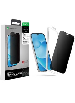 Supreme Privacy Full Tempered Glass Screen Protector for iPhone 14 Plus / iPhone 13 Pro Max (6.7 inch) with Easy Install Tray - Privacy 2.75D