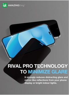 AMAZINGthing Supreme Privacy Full Tempered Glass Screen Protector for iPhone 14 Plus / iPhone 13 Pro Max (6.7 inch) with Easy Install Tray - Privacy 2.75D  - Image 5