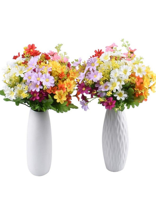 زونور XONOR 10 باقات من الزهور الاصطناعية من الحرير الصناعي لتزيين المنزل وحفلات الزفاف، ألوان متنوعة من زهور الأقحوان لتزيين الربيع والصيف - Image 3